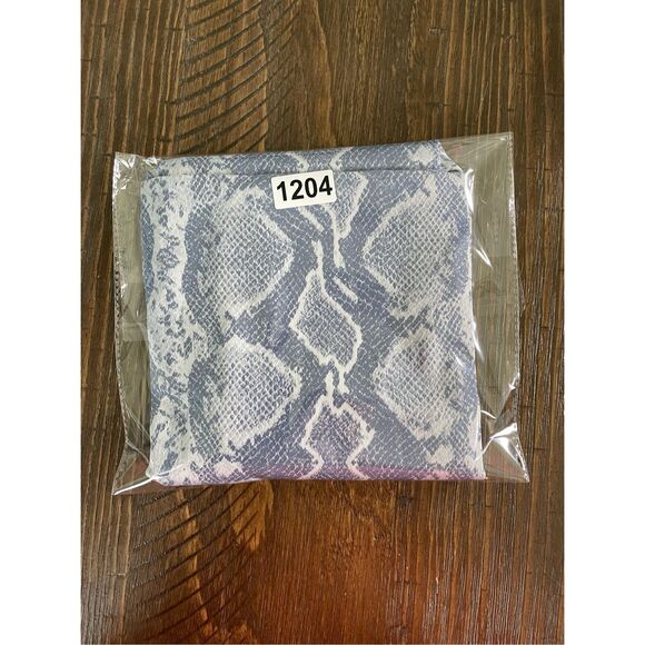 Snakeskin Print‎ Racerback Tank Jay Godfrey Women 6 Blue White Open Back Top - Picture 9 of 9